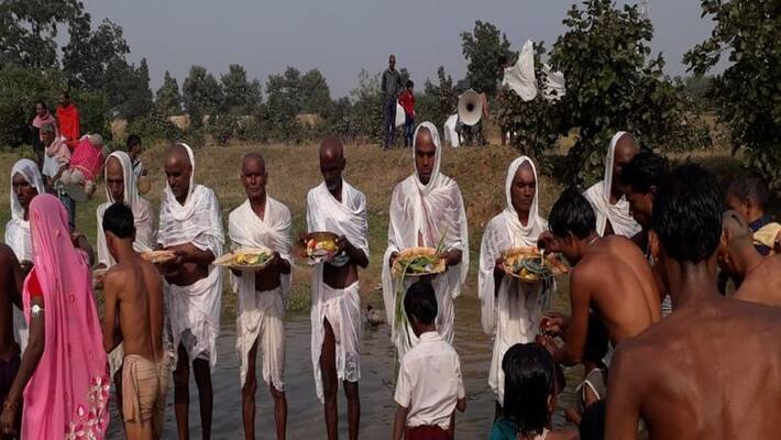 Chhath Puja 2021, bihar, to save daughters fathers does chhath puja,unique tradition in banka stb Chhath Puja 2021, bihar, to save daughters fathers does chhath puja,unique tradition in banka stb