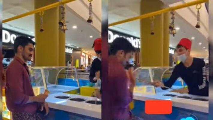 viral video in which man catches ice cream from the vendor viral video in which man catches ice cream from the vendor