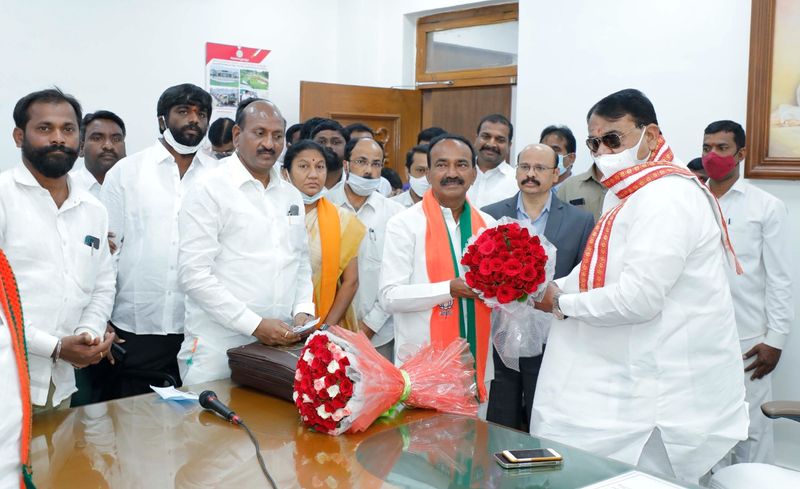 huzurabad bypoll... eatala rajender takes oath mla telangana assembly