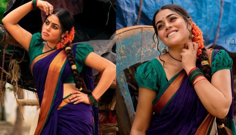 poorna vintage look hot photos stunning poses mind blowing