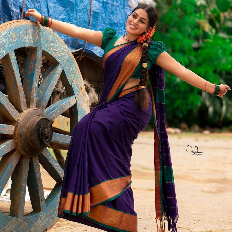 poorna vintage look hot photos stunning poses mind blowing