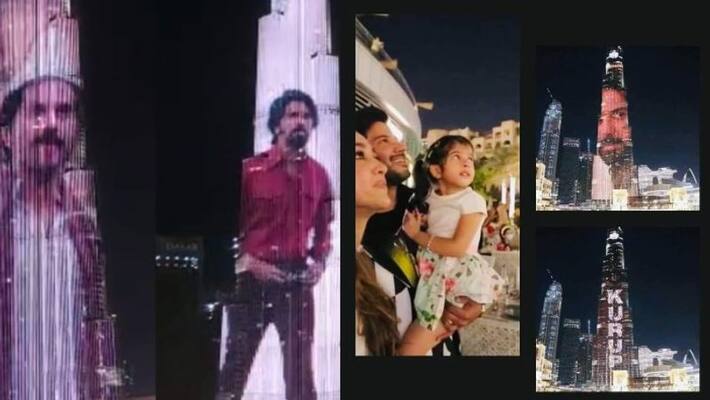 actor dulquer salmaan movie Kurup Lights up Burj Khalifa actor dulquer salmaan movie Kurup Lights up Burj Khalifa