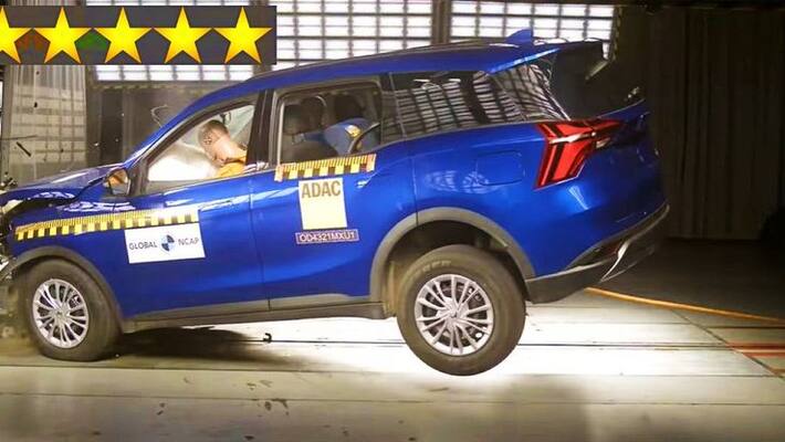 Mahindra XUV700 scores 5 Stars in the Global NCAP crash test Mahindra XUV700 scores 5 Stars in the Global NCAP crash test