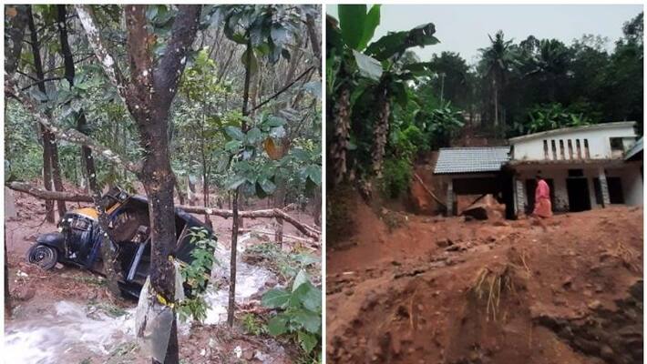 heavy rain , land slide in kottayam and pathanamthitta heavy rain , land slide in kottayam and pathanamthitta