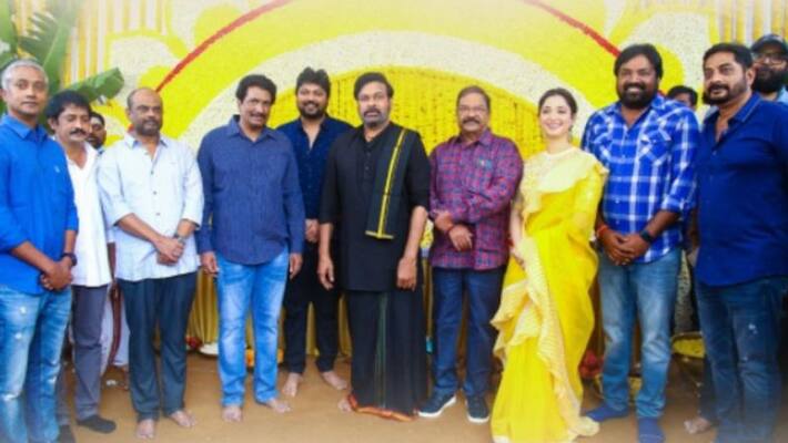 Chiranjeevi starrer film Bholaa Shankar grand launch Chiranjeevi starrer film Bholaa Shankar grand launch