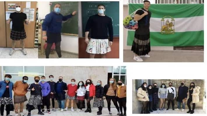 Skirts not for girls but for boys and male teachers in this Scotland school Skirts not for girls but for boys and male teachers in this Scotland school