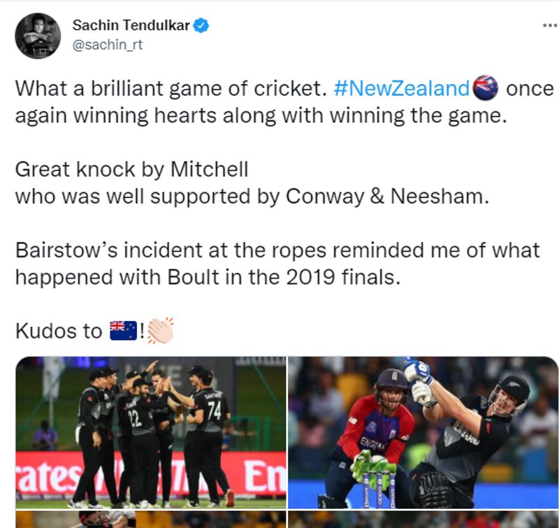 T20 World Cup 2021 Sachin Tendulkar Virender Sehwag lauds New Zealand win over England