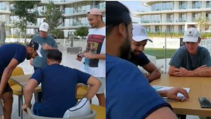 T20 World Cup 2021, Pakistan and Australian cricketers meets ahead of semi final match spb T20 World Cup 2021, Pakistan and Australian cricketers meets ahead of semi final match spb