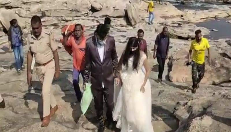 viral video of Pre wedding photoshoot turns into nightmare