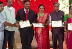 karnataka newly married couple takes pledge on their wedding day to donate eyes