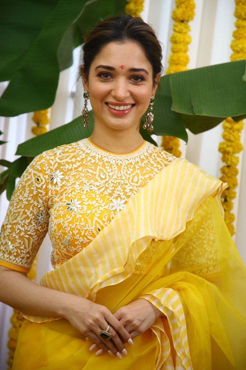 Tamannaah at Chiranjeevi Bhola Shankar movie launch