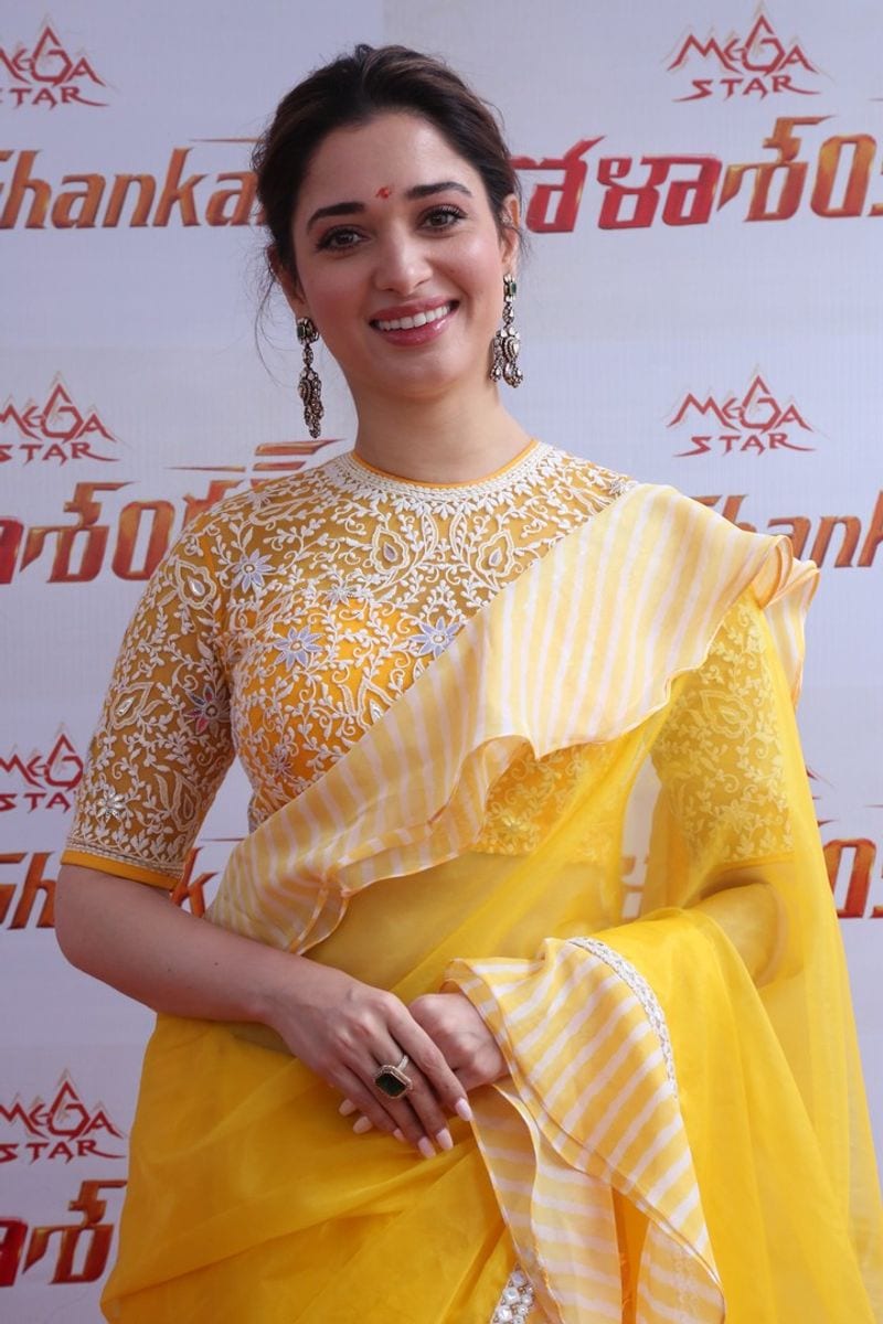 Tamannaah at Chiranjeevi Bhola Shankar movie launch