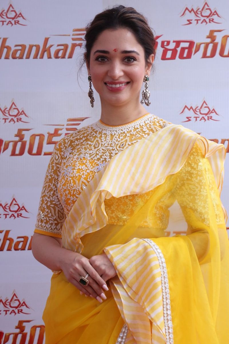 Tamannaah at Chiranjeevi Bhola Shankar movie launch