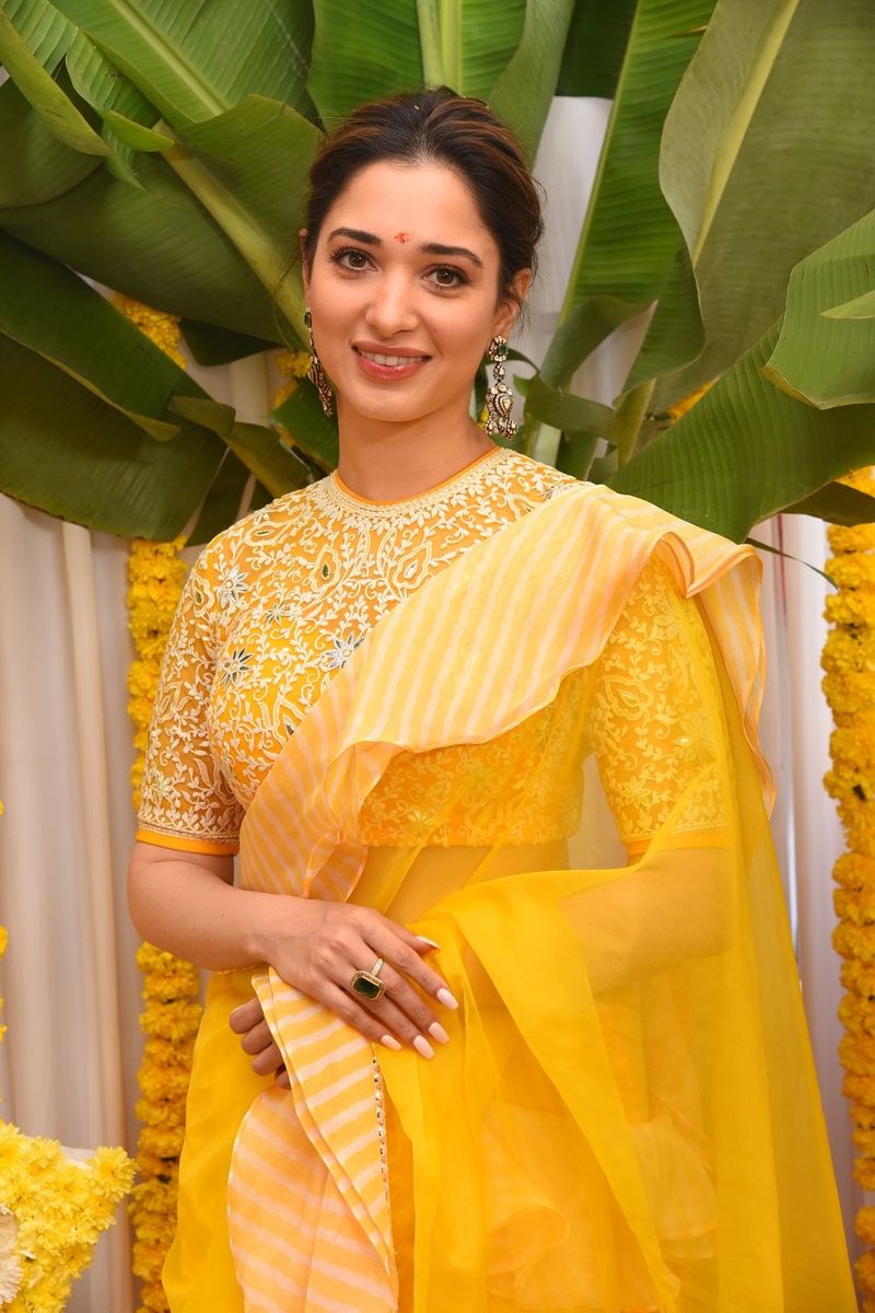 Tamannaah at Chiranjeevi Bhola Shankar movie launch