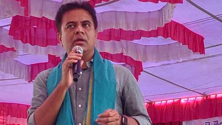 TRS holds protest:KTR Serious Comments On Bjp in Rajanna Siricilla TRS holds protest:KTR Serious Comments On Bjp in Rajanna Siricilla