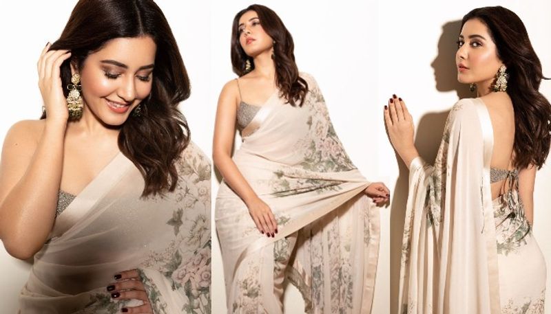 raashi khanna hotness over loaded in saree hot pics just mind blow