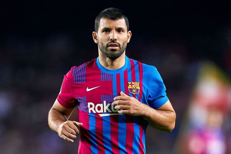 Barcelona striker Sergio Aguero reacts to retirement talks due to his heart problem