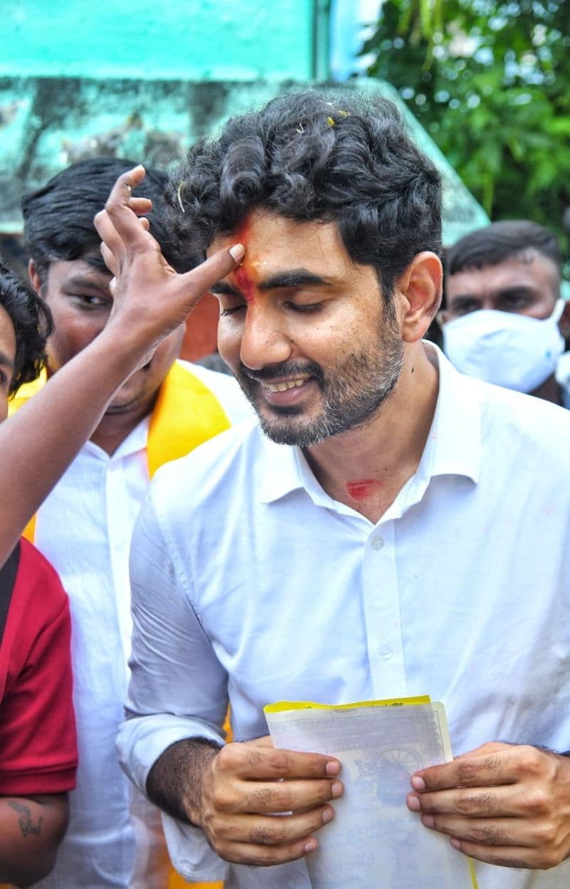 tdp leader nara lokesh visiting kuppam ahead of muncipal elections
