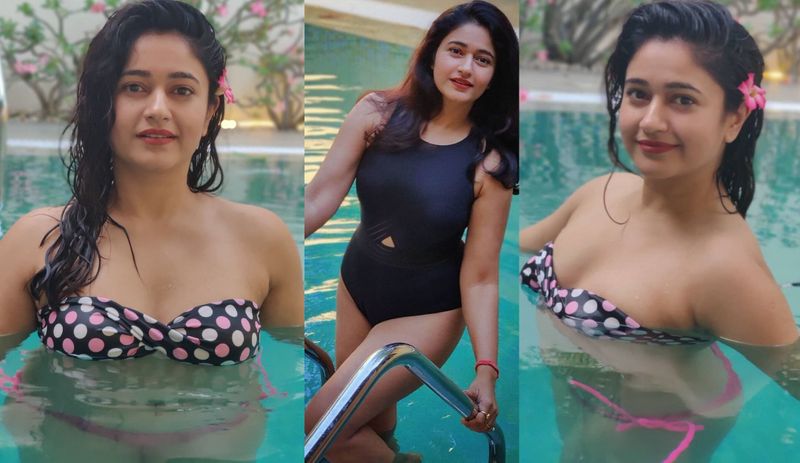 allu arjun parugu fame poonam bajwa rises heat in two piece bikini