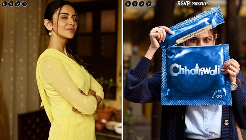 Chhatriwali First Look Rakul Preet Singh as a condom tester dpl