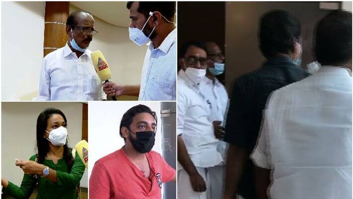 Journalists attacked by congress workers in calicut while covering a group meeting Journalists attacked by congress workers in calicut while covering a group meeting