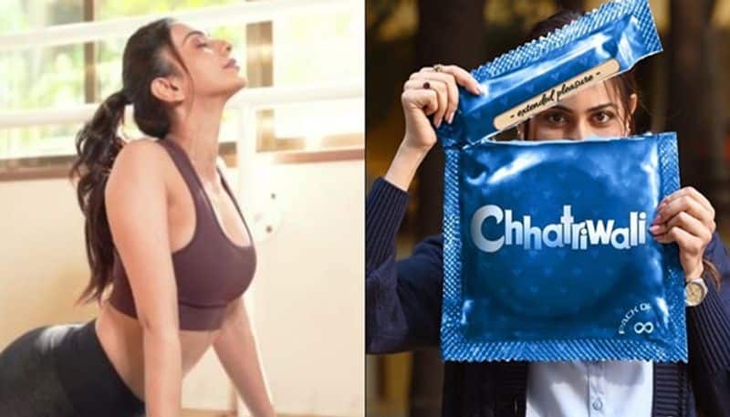 Rakul preeth singh act as a condom tester Chhatriwali first look released
