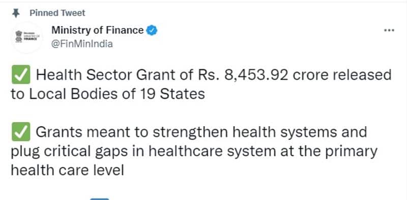 805 crore allocated to tamilnadu for health scheme