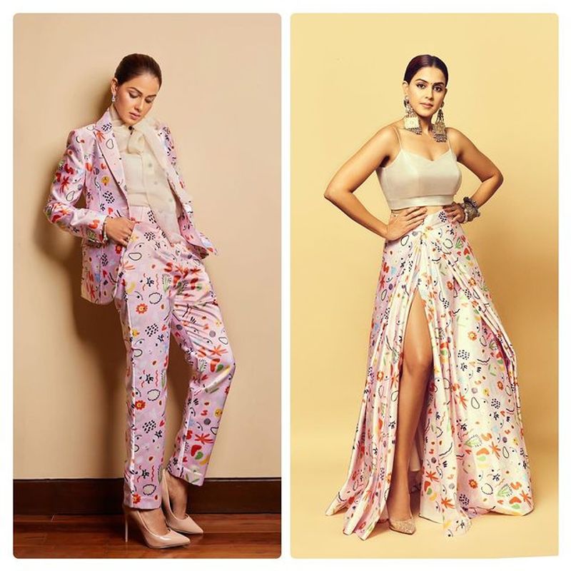Bommarillu Actress Genelia latest saree look photos