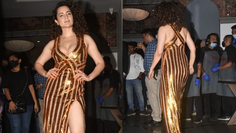Kangana Ranaut trolled for her Revealing Dress at Tejas Wrapup Party kpg