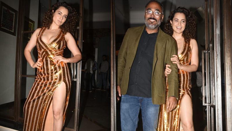 Kangana Ranaut trolled for her Revealing Dress at Tejas Wrapup Party kpg