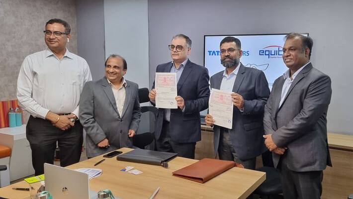 Tata Motors joins hands with Equitas SFB to bring attractive financial solutions for Commercial Vehicle ckm Tata Motors joins hands with Equitas SFB to bring attractive financial solutions for Commercial Vehicle ckm