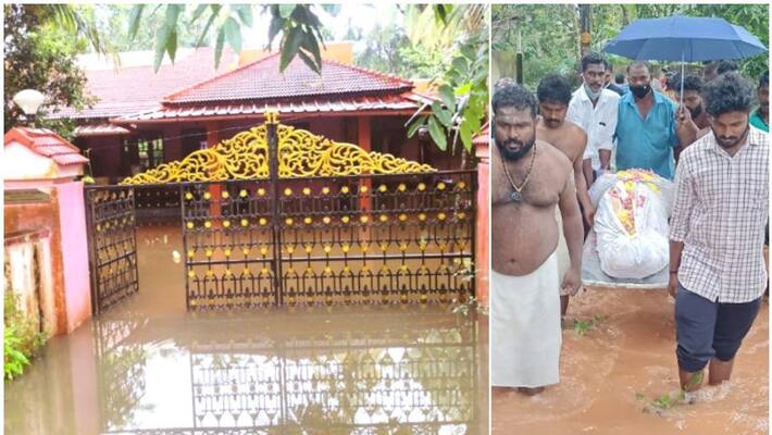 Upper Kuttanad flooded, houses under water after heavy rain Upper Kuttanad flooded, houses under water after heavy rain