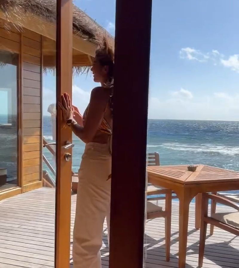 pooja hegde hil chul vacation in maldives fans waiting her bikini photos