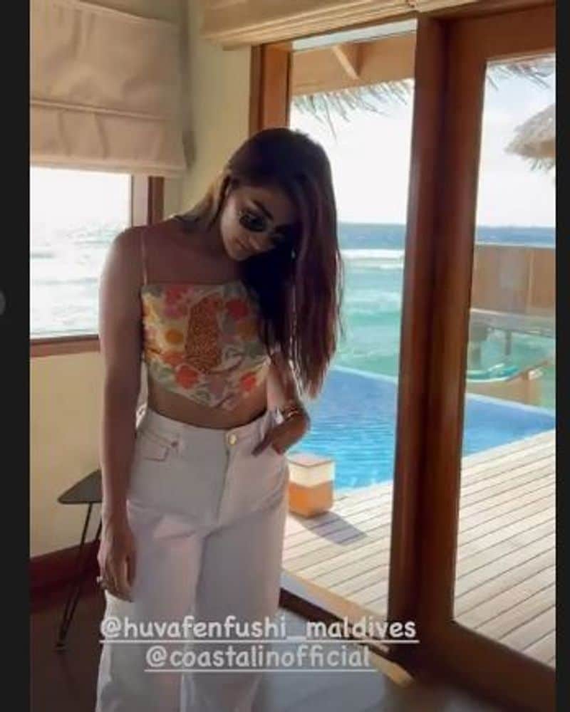 pooja hegde hil chul vacation in maldives fans waiting her bikini photos