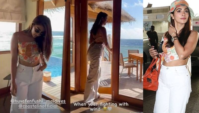 pooja hegde hil chul vacation in maldives fans waiting her bikini photos