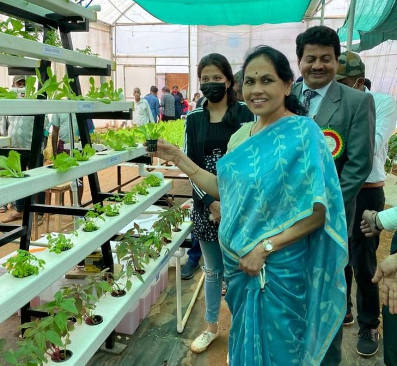 Minister Shobha Karandlaje Visits krishi mela 2021 at Bengaluru rbj