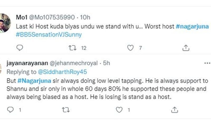 nagarjuna trolled by netizens sunny and shanmukh fans fight in internet