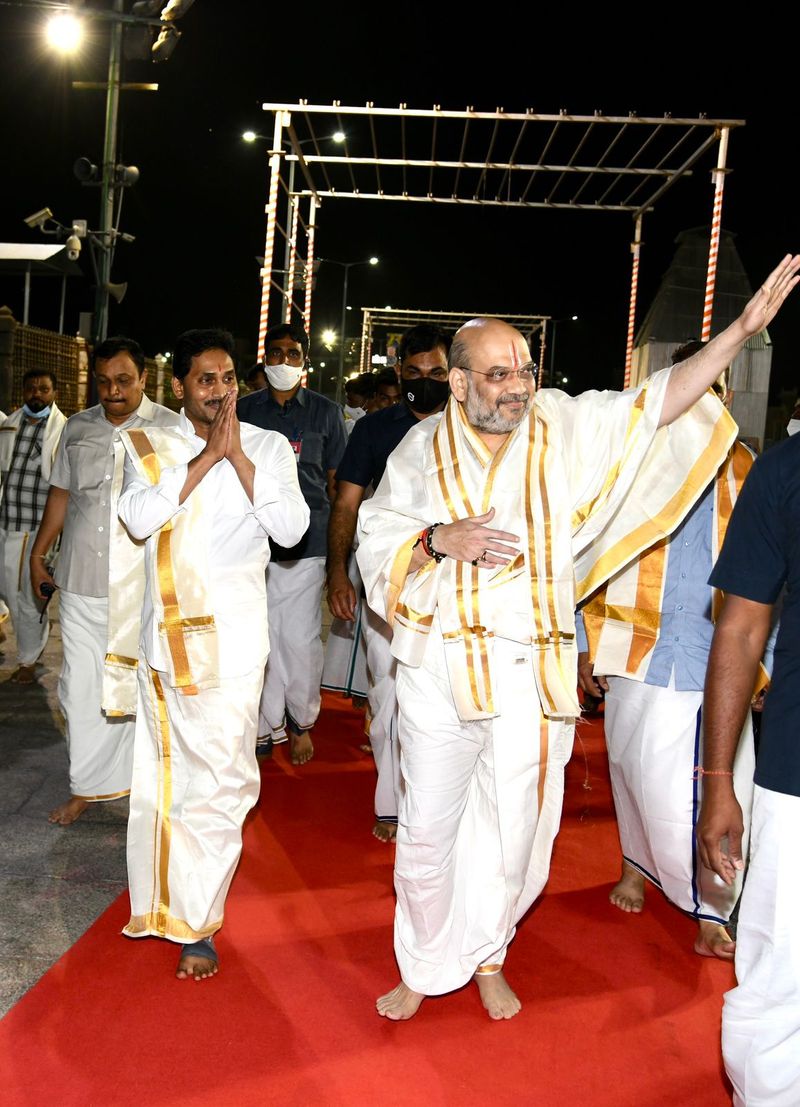 Union Home Minister Amit Shah Visits Tirumala Venkateshwara Swamy Temple