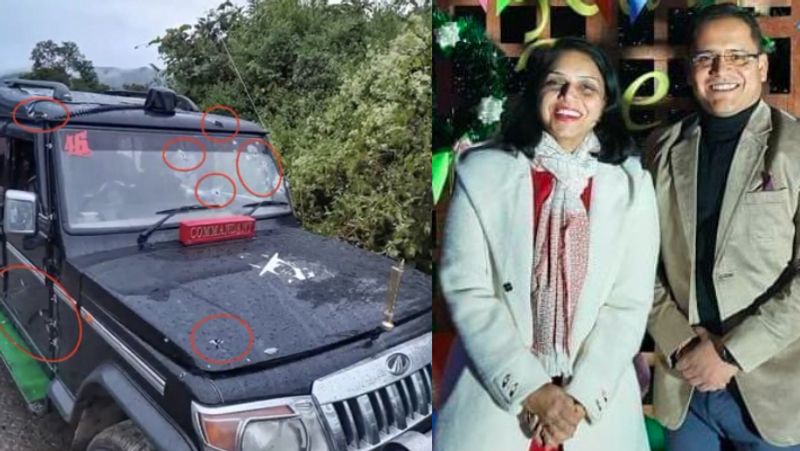 Manipur Colonel Viplav Tripathi with his wife and child attack painful photos kpn