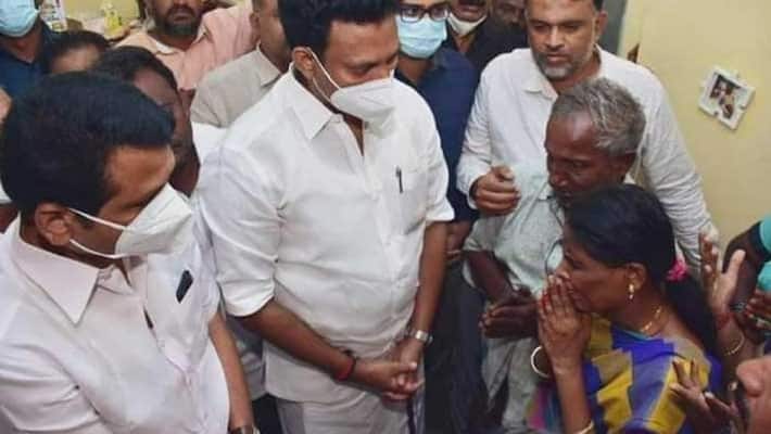 School student suicide...minister anbil mahesh meet victims parents School student suicide...minister anbil mahesh meet victims parents