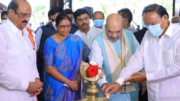 Union Minister Amit Shah participates in Swarna Bharat Trust 20th Anniversary in Nellore District Union Minister Amit Shah participates in Swarna Bharat Trust 20th Anniversary in Nellore District