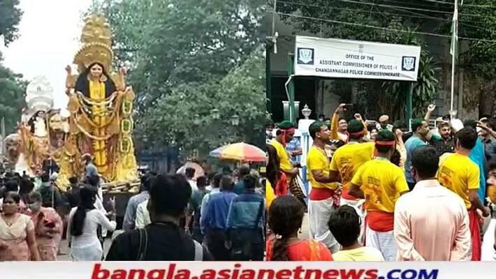Chandannagar is going on the immersion of Jagadhatri Pujo on Dashami Sunday RTB Chandannagar is going on the immersion of Jagadhatri Pujo on Dashami Sunday RTB