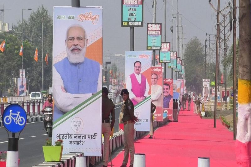 madhya pradesh, pm narendra modi visit bhopal will attend janjatiya gaurav divas sammelan, three tier security