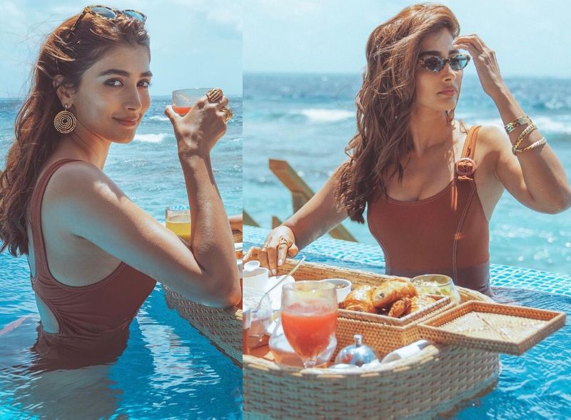 heroin pooja hegde enjoys her vacation in maldives shares pictures