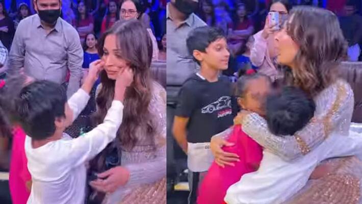 indias best dancer 2 boy touched malaika arora cheeks video viral KPJ indias best dancer 2 boy touched malaika arora cheeks video viral KPJ