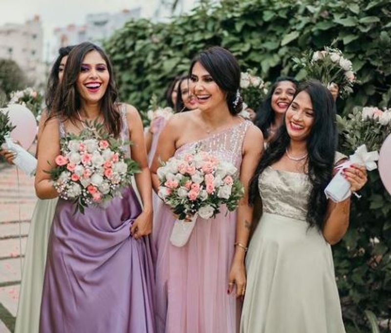 Kannada actress Kavya Gowda bride to be party photos goes viral vcs