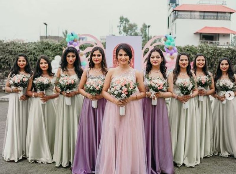 Kannada actress Kavya Gowda bride to be party photos goes viral vcs