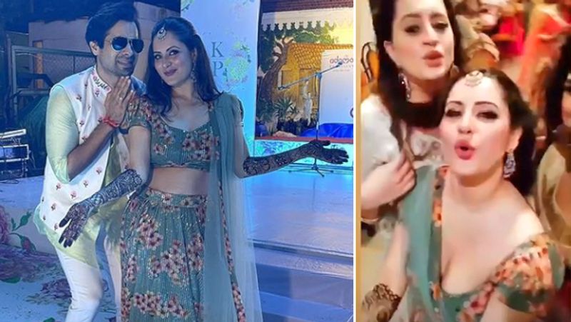 puja banerjee kunal verma mehndi sangeet ceremony, Couple tie the knot today kpg