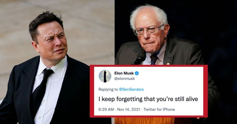 I keep forgetting you're still alive:' Elon Musk trolls Bernie Sanders on Twitter