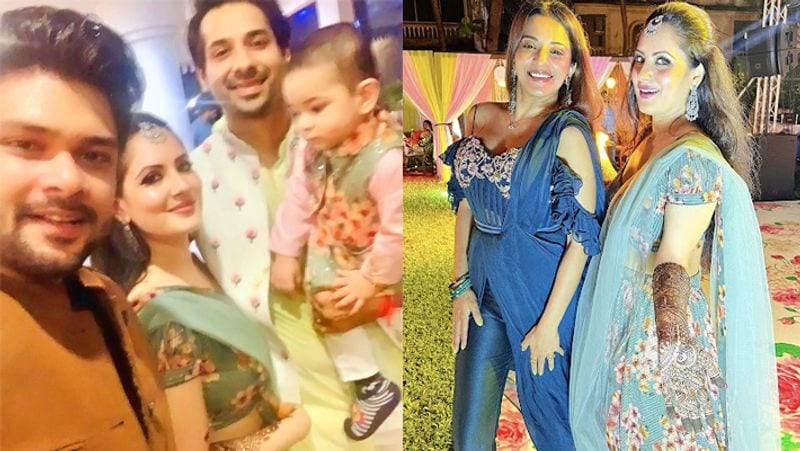 Puja Banerjee and Kunal Verma Haldi Ceremony, Monaslisa attend her mehndi Ceremony kpg